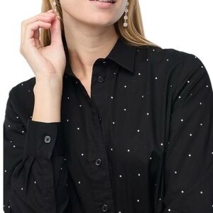 J. Crew Modern Button Down Shirt with Rhinestones